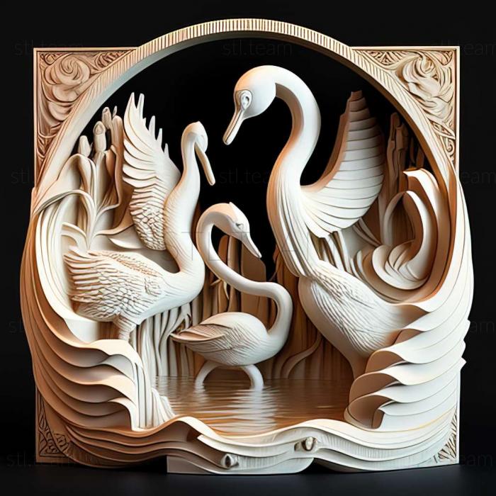 3D model The Unfinished Swan game (STL)